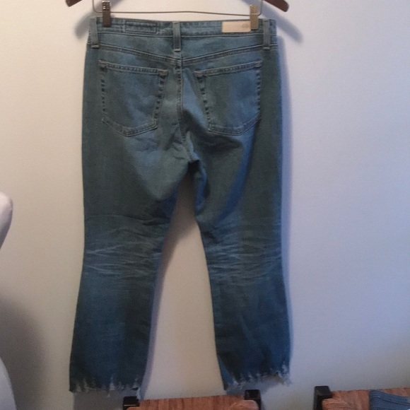 New AG  Anthropologie Jodi Crop high rise flare 27 - Picture 6 of 8